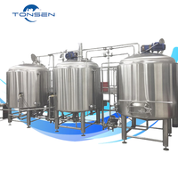 Équipement de brasserie commerciale en acier inoxydable de 1000L, 2000L, 3000L, 5000L