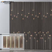 Panneau mural décoratif WPC Melinco avec éclairage intégré, écologique, résistant au feu, panneau 3D, panneaux muraux de fond, chambre à coucher, salle à manger, intérieur