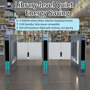 Zento OEM ODM 304 thép không gỉ turnstile với nhận dạng khuôn mặt kiểm soát truy cập hệ thống Swing turnstile cổng cho phòng tập thể dục sử dụng - Product Image 4