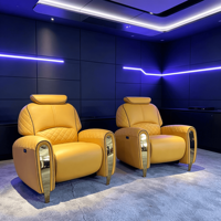 Fauteuil inclinable fonctionnel pour salon, avec rembourrage matelassé, accoudoirs et appuie-tête rembourrés, idéal pour home cinéma