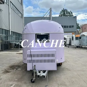 Carrito de Comida Móvil de Alta Calidad para Venta de Pizza y BBQ, Camioneta de Comida Rápida, Carrito de Hot Dogs - Product Image 4