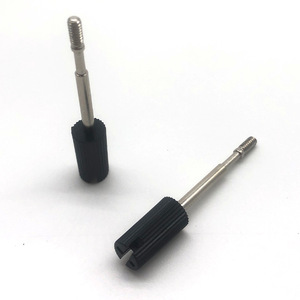 4-40 UNC 钢制镀镍塑料滚花头拇指插针螺丝，用于 VGA 串口电缆 - Product Image 2