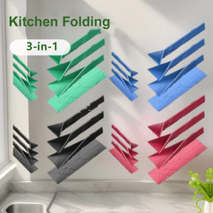 Bpa Free Silicone 3-in-1 gấp phẳng đo thìa đa chức năng đồ dùng nhà bếp và tiện ích Scoop dụng cụ đo lường - Product Image 1