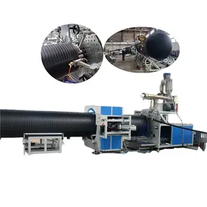 hdpe pe hollowness wall winding pipe making machine/extrusion line