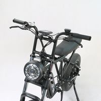 Vélo électrique ODM 48V 500W 7 vitesses, frein à disque, pneus larges 20 pouces, suspension, batterie au lithium, vélo Harley