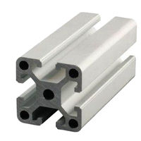 Profil Aluminium 6063 T351 T851 Seri 6000 Ekstrusi Kotak Berongga 40x40mm Potong Sesuai Panjang untuk Pintu & Jendela