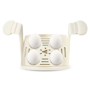 Mini hervidor de huevos de calentamiento rápido de 6 funciones multifuncional de RAF, capacidad para 4 huevos, vaporizador automático de huevos de grado alimenticio PP - Product Image 2