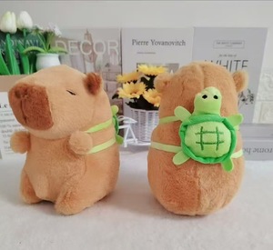 Capybara con Mochila de Tortuga, Juguete de Peluche de Toy Story, Animales de Peluche con Bordado de Primera Calidad, Juguete Suave de Algodón PP - Product Image 1