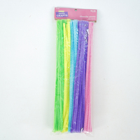 Tiges en chenille colorées, nettoyeurs de pipe pliables pour les loisirs créatifs des enfants, projets scolaires et activités artistiques