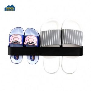 WEKIS Toallero de Pared Moderno de Aluminio Negro Personalizado para Hotel, Autoadhesivo, con Calentador, Acabado Cromado - Product Image 3