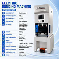 Prensa Plegadora Servo Mini de 10T y 400mm, Ahorro de Espacio, Bajo Mantenimiento, para Chapa de Acero al Carbono, Suministro de Fábrica