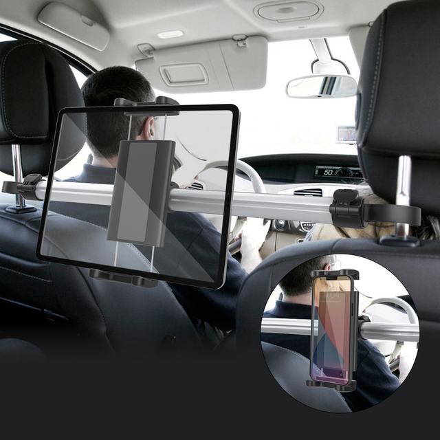 Universal Soporte Para Celular 360 Degrees Rotate Adjustment Car Tablet Holder Car Headrest Tablet Holder Phone Mount for iPad