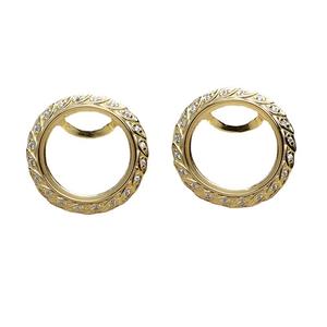 Ensemble d'accessoires DIY en argent S925 4884, pendentif, boucles d'oreilles, porte-bague, perle de 16 mm, support plat vide pour bijoux - Product Image 5