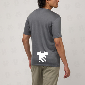 Nueva Camiseta Deportiva Transpirable para Hombre, con Estampado a Base de Agua, que Absorbe la Humedad, 180 g/m², Fina y Transpirable, de Lana Merino - Product Image 4