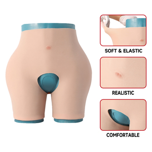 Women's High Waist Realistic Seamless Silicone Shorts Plus Size Waist Trainer with <strong>Butt</strong> <strong>Enhancement</strong> Comfortable <strong>Leggings</strong> - Product Image 4