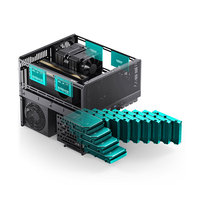 Boîtier Mini-ITX JONSBO N5, Châssis ATX Mid Tower, 8+1 baies HDD, double ventilateurs 120mm, alimentation SFX 1U, USB, acier noir, en stock
