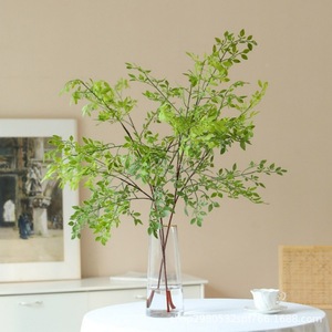 Planta Artificial de Rama Única de Nandina Domestica Simulada, Decoración de Escritorio para el Hogar y Accesorios de Fotografía, Qingyu Chronicle - Product Image 1