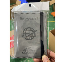 Logo personnalisé PU étui sacs livret de passeport porte-monnaie de voyage passeport couverture en cuir porte-passeport
