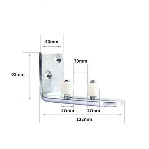 อุปกรณ์รางประตูบานเลื่อน WEKIS แบบติดผนัง วัสดุเหล็ก/ทองเหลือง สำหรับประตูโรงนา ประตูโรงรถ และโรงแรม - Product Image 2