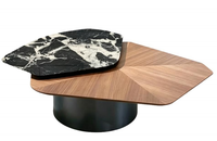 Table basse moderne en marbre naturel, style luxe léger et simple, pour salon, hôtel, maison, villa, appartement, club, centre commercial