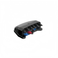 Solusi ODN FTTH Pra-Konektor 10 Port 1X9 Mini PLC Tahan Air IP68 untuk Kotak Distribusi Serat Optik