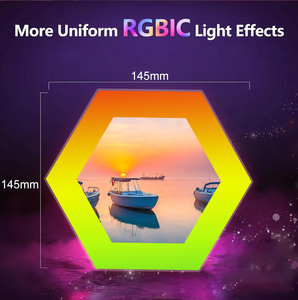 Lục giác Led nối đèn cho phòng chơi game hiện đại cuộc sống thông minh app điều khiển từ xa 33 Wát <span class=keywords><strong>wifi</strong></span> cho <span class=keywords><strong>Bluetooth</strong></span> miễn phí nối ảnh tường - Product Image 5