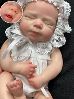 Poupées Reborn LouLou en silicone souple de 13 pouces, personnalisation du sexe et de la coiffure, jouets de poupées simulant des nourrissons prématurés