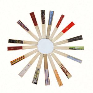 Custom 21cm Bamboo Ribs <b>Fan</b> Folk Art Style Vintage <b>Handheld</b> <b>Fans</b> with Fabric Cover Painted Flowers Business Gift - Product Image 2