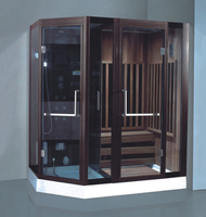 Baignoires de spa infrarouges en bois de luxe Cbmmart salles de sauna salle de flux sèche et humide extérieure