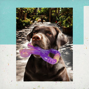 Tavşan kulakları ile sert sevimli köpek çiğnemek oyuncak yoğun chechediş temizleme için interaktif katı Bite naylon gıcırtılı özelliği - Product Image 6