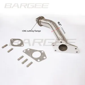 Bargee Cell Ống Tăng Áp Cỡ Lớn Catted 2 "Cho Subaru WRX 2004-2019 STI 2.5T Ống Xả Hiệu Suất Ống Xả Xúc Tác