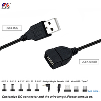 Cable de Extensión USB Personalizado de 0.5M 1M 1.5M 2M, Tipo A Macho a Hembra, Cable de Alimentación USB 2.0 para Escáner