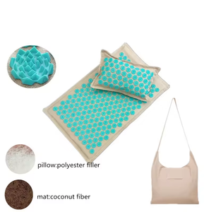 Hot Selling <span class=keywords><strong>Acupressure</strong></span> <span class=keywords><strong>Mat</strong></span> En Kussen Shakti Therapie Acupressuur Voet Acupressuur Verlichten Stress Rugpijn Pijn Spike <span class=keywords><strong>Mat</strong></span> - Product Image 1