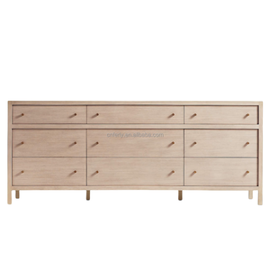 <span class=keywords><strong>Commode</strong></span> à 9 tiroirs Ferly 2024, style <span class=keywords><strong>scandinave</strong></span>, meubles de chambre à coucher, bois naturel vieilli - Product Image 2