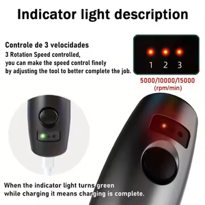 JANGKLIFE迷你磨床5速发光二极管-配有USB充电实用多功能DIY工具包 - Product Image 6