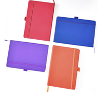 Carnet de notes en cuir PU avec logo personnalisé de haute qualité A5 A6 Budget Business School Office Diary Journal Notebook avec bande élastique