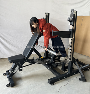 Système de rack combiné multifonctionnel pour développé couché plat/<span class=keywords><strong>incliné</strong></span>, hip thrust, rames et curls <span class=keywords><strong>biceps</strong></span>, <span class=keywords><strong>banc</strong></span> et rack réglables - Product Image 2