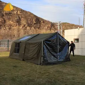 겨울 공기 풍선 캐빈 하우스 캠핑 plein 공기 휴대용 에어컨 캠핑 팽창 식 텐트