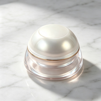 Flacon de crème pour les yeux en acrylique PP Pagoda, fabrication directe, portable, facile à ouvrir, transparent, avec estampage doré et impression UV