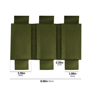Chiến thuật Nylon Molle mở đầu săn bắn Tạp Chí Pouch Ba 5.56 nhanh chóng Mag Pouch cho <span class=keywords><strong>M16</strong></span>/A/một tạp Chí Carrier Pocket - Product Image 3