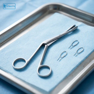 Pinces à pansements nasales Heymann, instrument chirurgical manuel, certifié CE Classe I, pour utilisation en salle d'opération - Product Image 3