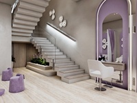 Mobilier de salon personnalisé, poste de manucure, fauteuil de barbier, aménagement complet de salon de beauté, solution tout-en-un pour la décoration