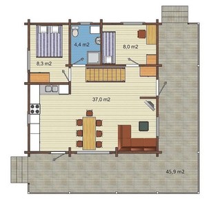 Casa de Madera Eusauriana de Taizhou, Cabaña de Madera Prefabricada de Dos Pisos, Oficina Familiar, Casa de Vacaciones, <span class=keywords><strong>Alquiler</strong></span> de Campamento, Villa Confortable - Product Image 2