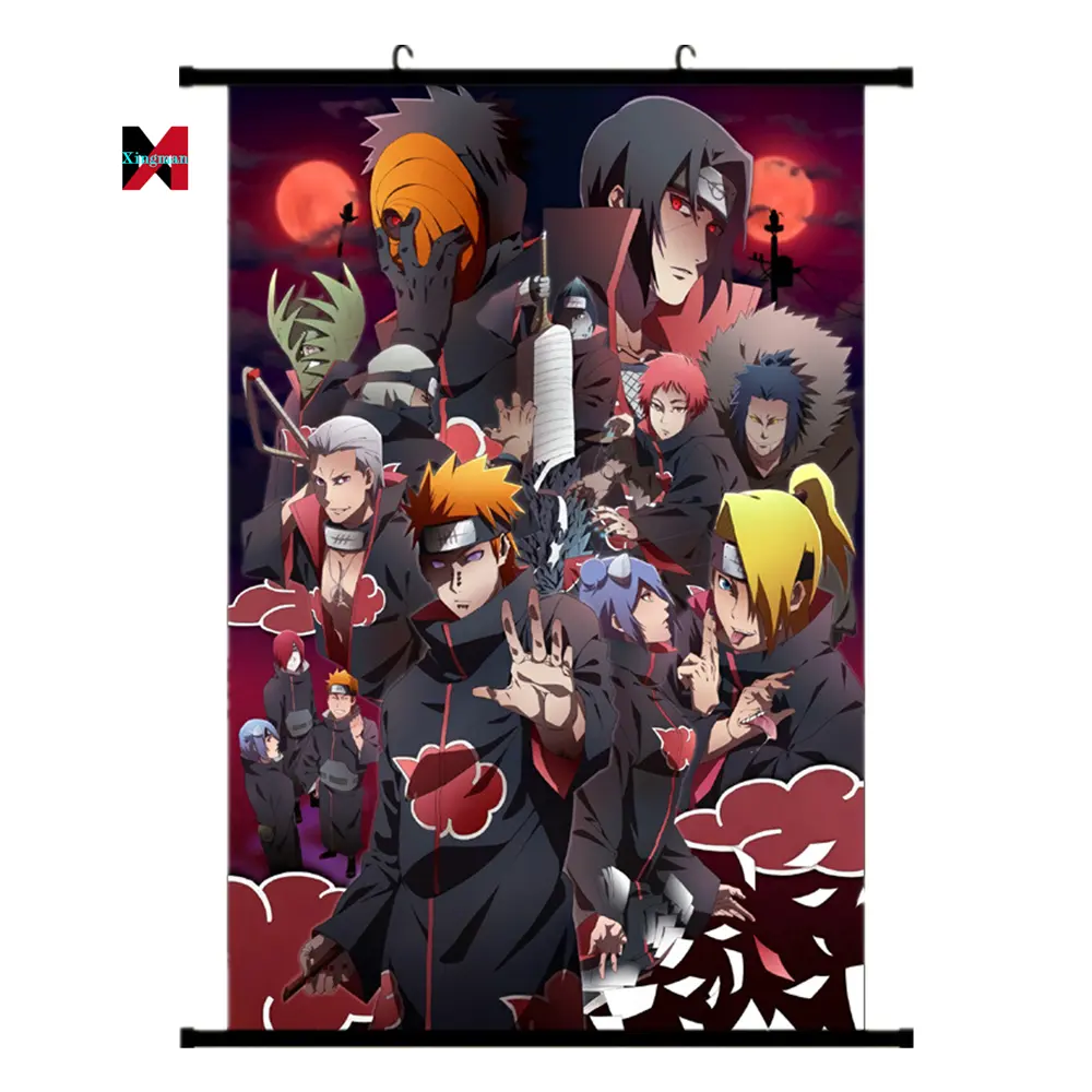 Trend 2022 products Japan Anime narutos Home Decor banners printing wall scroll Poster
