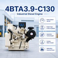 Motor Diésel Cums 4BTA3.9-C130 de 130 HP, 4 Tiempos, con Postenfriamiento, Eficiente en Consumo de Combustible, para Excavadoras y Equipos de Construcción