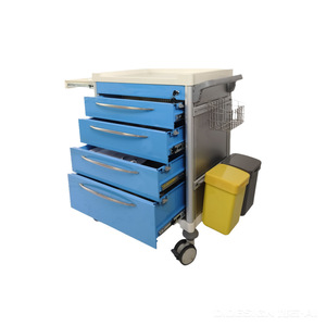 Carrito de entrega de medicamentos Kang Jun de 650x480x900 mm con cajón abatible para uso hospitalario - Product Image 1
