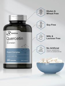 แคปซูลวิตามินซีสารสกัดจากเคอร์เซตินสำหรับภูมิคุ้มกันและสุขภาพระบบทางเดินหายใจ - Product Image 5