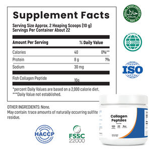 白い粉末状の加水分解魚コラーゲンペプチドは女性の健康を助け、髪と爪を保護します - Product Image 3