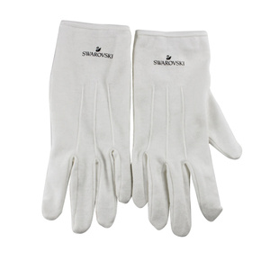 Gants <span class=keywords><strong>de</strong></span> cérémonie en coton noir Gants <span class=keywords><strong>de</strong></span> défilé <span class=keywords><strong>de</strong></span> cérémonie avec tendons - Product Image 4