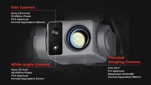 Caméra thermique intégrée 4K UHD flexible Deluxe Mini MMC X8T pour analyse thermique et détection aérienne à distance W - Product Image 6